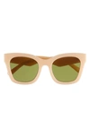 Le Specs Showstopper D-frame Sunglasses In Butterscotch