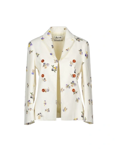 Acne Studios Suit Jackets In White