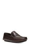 Donald Pliner Driving Penny Loafer In Oxblood Red