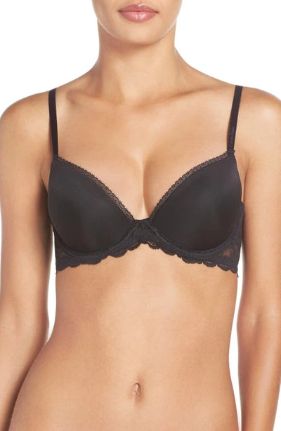 Calvin Klein Convertible Underwire Demi Bra In 001 Black