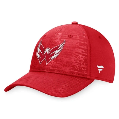 Fanatics Branded Navy Washington Capitals Fundamental Flex Hat In Red