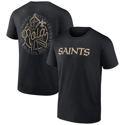 Profile Black New Orleans Saints Big & Tall Two-sided T-shirt