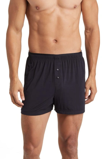 2(x)ist Knit Modal Boxers In Black Beauty