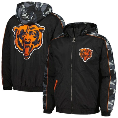 Starter Black Chicago Bears Thursday Night Gridiron Full-zip Hoodie