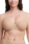 Chantelle Lingerie Lucie Lace Full Coverage Underwire Bra In Clay Nude