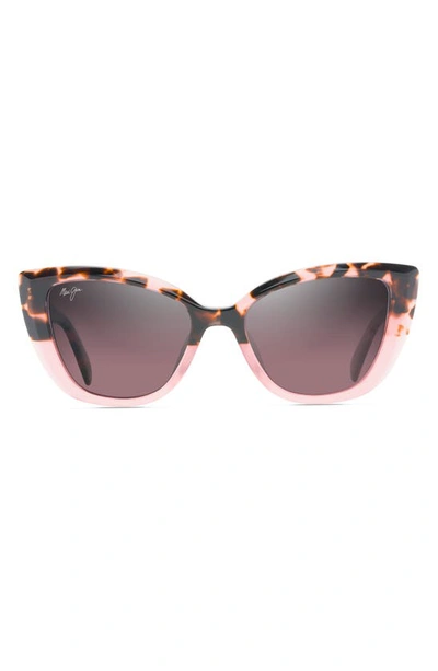 Maui Jim Blossom 54mm Polarizedplus2® Cat Eye Sunglasses In Pink