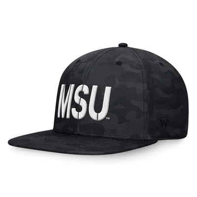 Top Of The World Black Michigan State Spartans Oht Military Appreciation Troop Snapback Hat