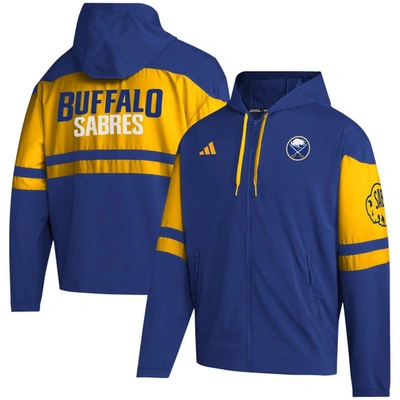 Adidas Originals Adidas  Royal Buffalo Sabres Full-zip Hoodie