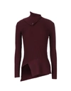 Space Style Concept Turtlenecks In Maroon