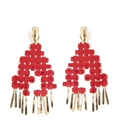 Lhd X Aurelie Bidermann Pin Earrings In Red