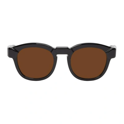 Kuboraum Black And Brown K17 Bms Sunglasses In Black/brown