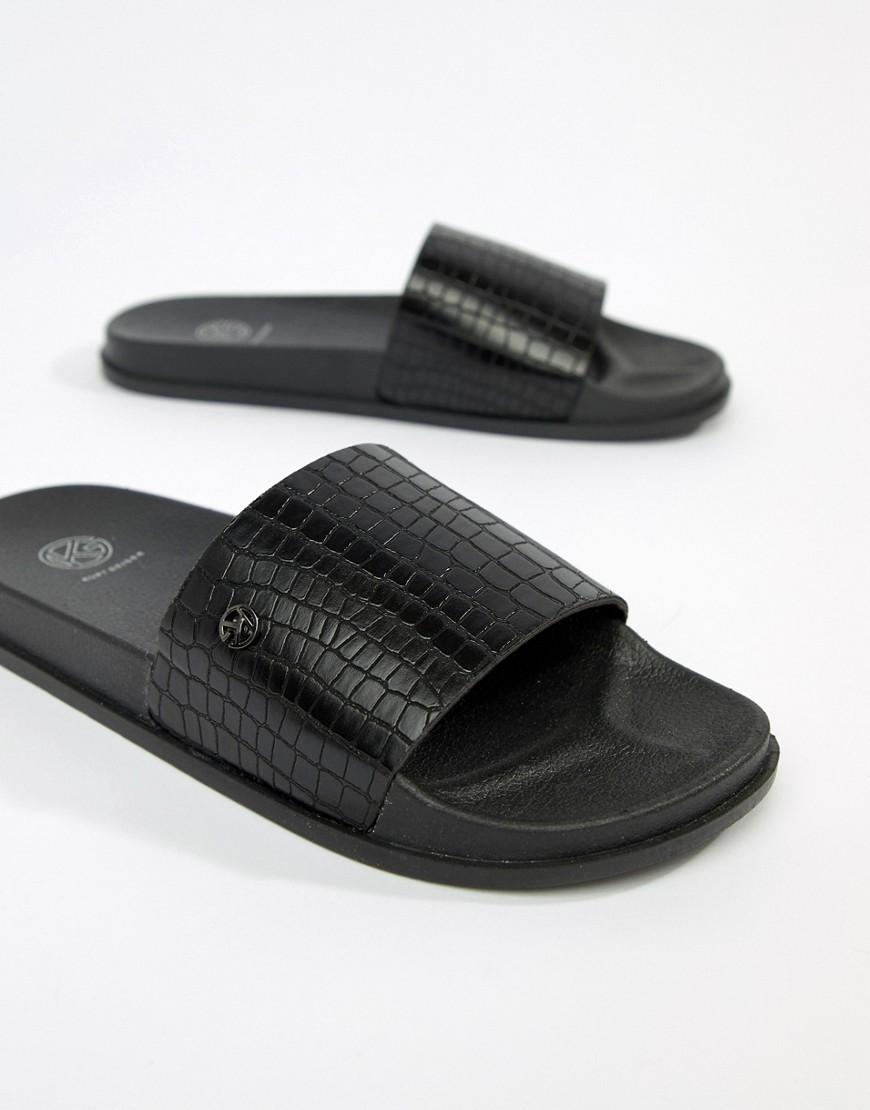 kurt geiger black flip flops