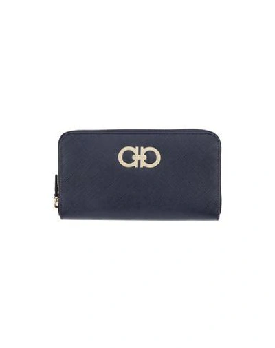 Ferragamo Wallet In Dark Blue