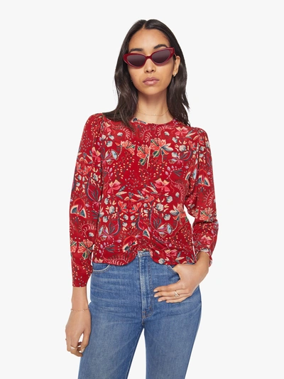 Maria Cher Paula Top Palermo Berries Sweater In Red - Size X-large