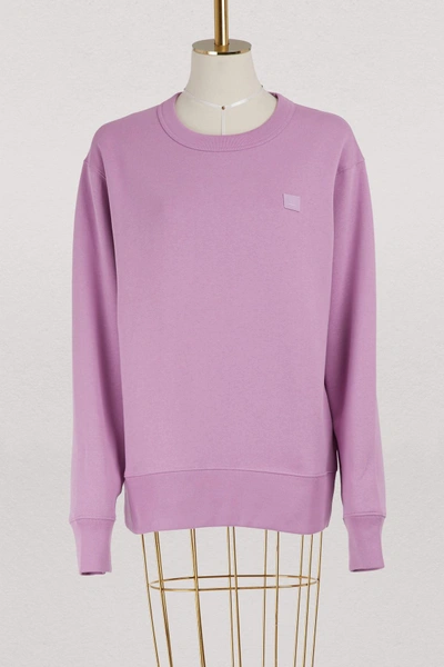 Acne Studios Fairview Sweatshirt In Lilac Purple
