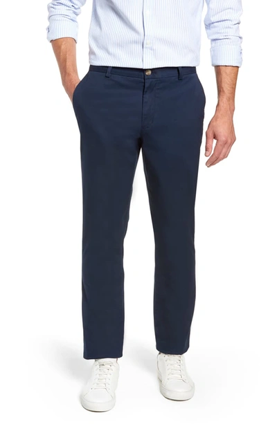 Vineyard Vines Breaker Flat Front Stretch Cotton Pants In Vineyard Navy
