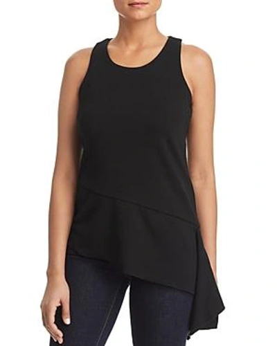 T Tahari Drizella Asymmetric Top In Black