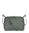 Bottega Veneta Intrecciato Nodini Cross-body Bag In Grey