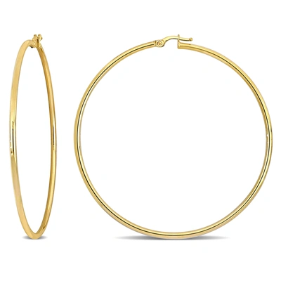 Mimi & Max 64.5mm Hoop Earrings In 10k Yellow Gold