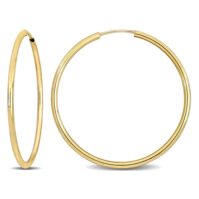 Mimi & Max 30mm Hoop Earrings In 14k Yellow Gold