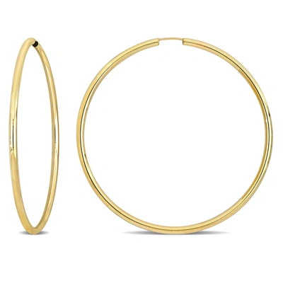 Mimi & Max 60mm Hoop Earrings In 14k Yellow Gold