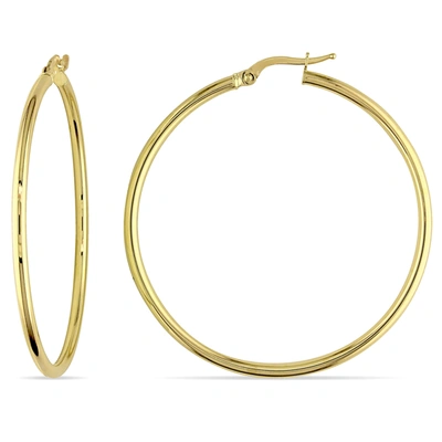 Mimi & Max 45mm Polished Hoop Earrings In 10k Yellow Gold