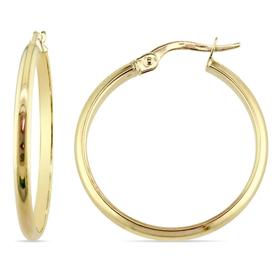 Mimi & Max 25mm Polished Hoop Earrings In 10k Yellow Gold