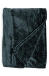 Northpoint Solid Lux Velvet Throw Blanket In Seascape