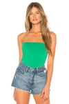 Susana Monaco Strapless Tube Top In Green