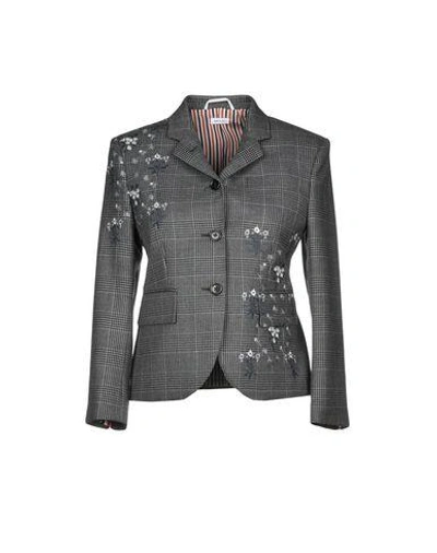 Thom Browne Blazer In Lead