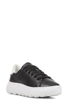 Geox Spherica Sneaker In Black/ White