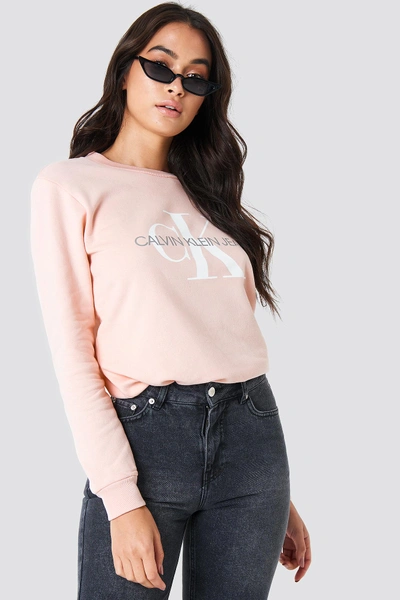 Calvin Klein Monogram Logo Sweatshirt - Pink