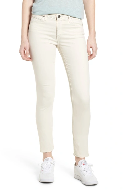 Ag 'the Prima' Cigarette Leg Skinny Jeans In Ivory Dust