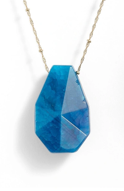 Serefina Pendant Necklace In Blue
