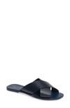 Seychelles Total Relaxation Slide Sandal In Navy Leather
