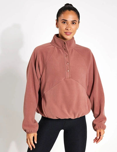 Beyond Yoga Tranquility Pullover In Pink