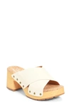 Kork-ease Tatum Slide Sandal In Cream Leather