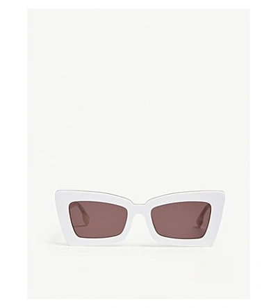 Le Specs Zaap! Acetate And Metal Sunglasses In White Blush