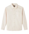 Apc Basile Brodée Poitrine Overshirt In Caa - Chestnut Brown