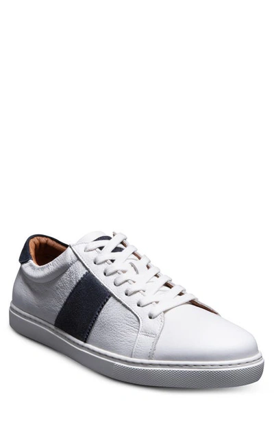 Allen Edmonds Courtside Trainer In White/ Navy