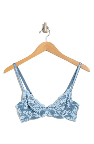 Wacoal Nstant Icon Underwire Bra In Provincal Blue/ An Fa