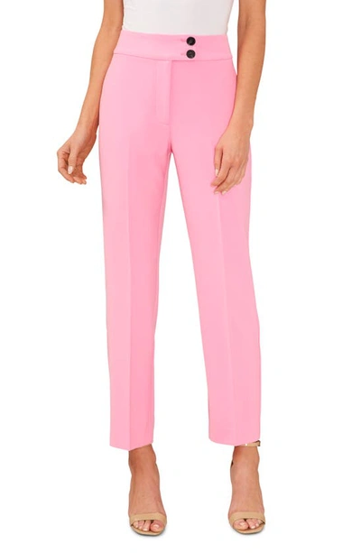 Cece Tapered Ankle Pants In Pink Begonia