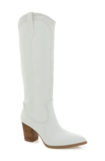 Billini Finley Knee High Boot In White