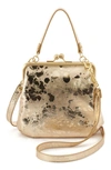 Hobo Alba Leather Frame Crossbody Bag In Gilded Marble