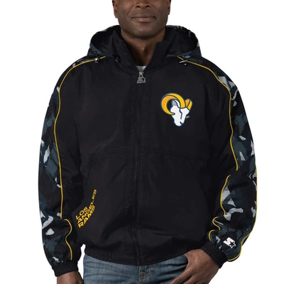 Starter Black Los Angeles Rams Thursday Night Gridiron Full-zip Hoodie