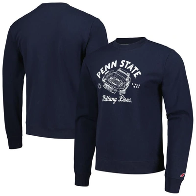 League Collegiate Wear Navy Penn State Nittany Lions Stadium Essential Pullover Sweatshirt
