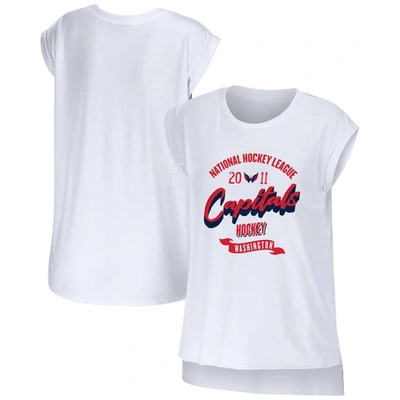 Wear By Erin Andrews White Washington Capitals Domestic Tank Top