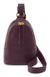 Hobo Fern Leather Sling Bag In Ruby Wine