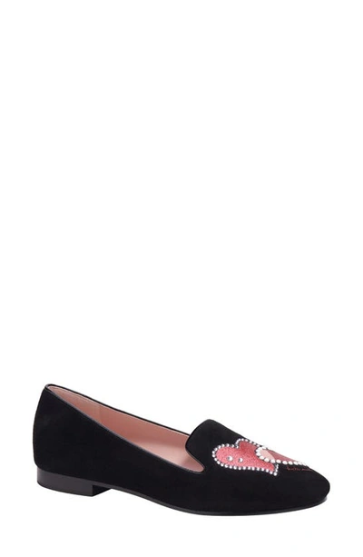 Kate Spade Lounge Hearts Loafer In Black