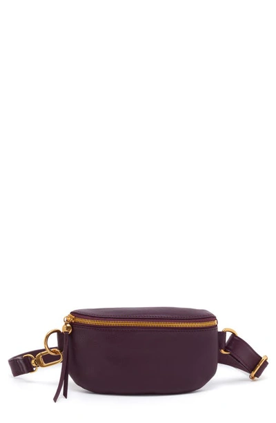 Hobo Fern Leather Belt Bag In Ruby Wine